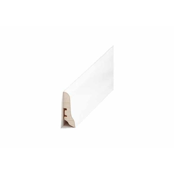 Holzfußleiste 20x60mm, 250cm weiß
