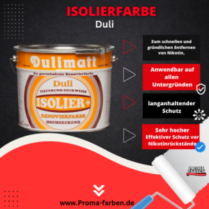 Dulimatt Isolierfarbe 14,3 L Raucherfarbe Nikotinfarben