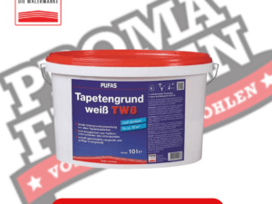 Pufas Tapetengrund TW8 weiß 10L Pufas Grundierweiss GP5 online bei ProMa Farben bestellen