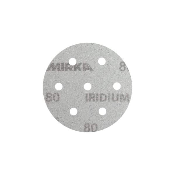 Mirka Iridium, 7-fach gelocht, Ø90mm, K40