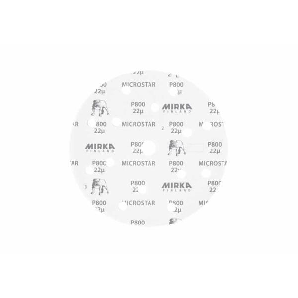 Mirka Microstar Klett, 15-fach gelocht, Ø150mm, P800