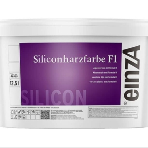 einzA Siliconharzfarbe F1 Alpenweiß 12,5 Liter