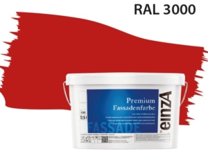 Fassadenfarbe Feuerrot RAL 3000