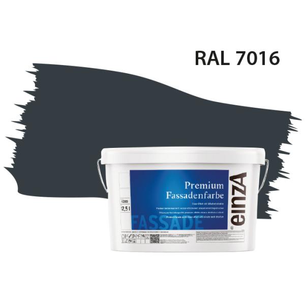 einzA Fassadenfarbe Anthrazit RAL 7016