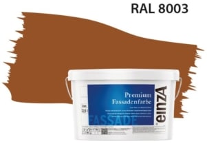 Fassadenfarbe Lehmbraun RAL 8003