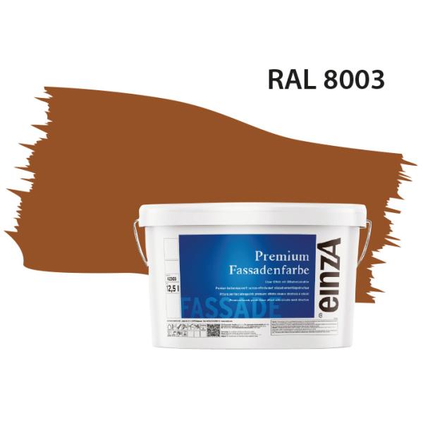 Fassadenfarbe Lehmbraun RAL 8003
