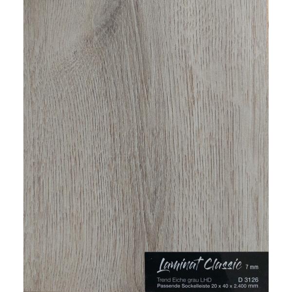 EinzA Laminat Classic 7mm Trend Eiche Grau LHD
