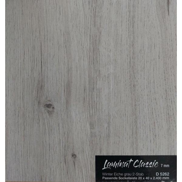 EinzA Laminat Classic 7mm Winter Eiche grau 2-Stab
