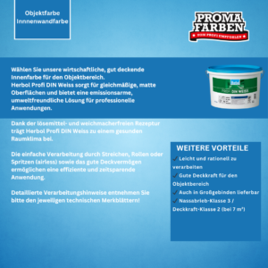 Herbol Profi DIN Alt  WEISS 12,5 Liter Wandfarben