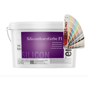 einzA Siliconharzfarbe F1 Alpenweiß 12,5 Liter (Wunschfarbton)