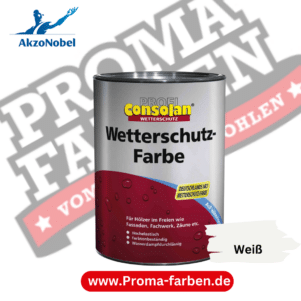 Consolan Profi Wetterschutz-Farbe  Weiß