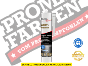 PROFILINE MALER ACRYL eignet sich für eine Vielzahl von Anwendungen, darunter Fugenabdichtung, Reparaturen und Abdichtungen im Innen- und Außenbereich.