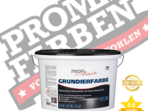PROFILINE GRUNDIERFARBE 12,5 Liter ist der ideale pigmentierte Haftvermittler mit feinem Quarzanteil, der für außen und innen geeignet ist. Hier sind die Highlights: