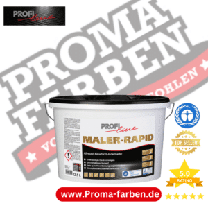 Entdecken Sie unsere MALER-RAPID - die schnelltrocknende Wandfarbe, die Ihre Malprojekte beschleunigt und gleichzeitig erstklassige Ergebnisse liefert.