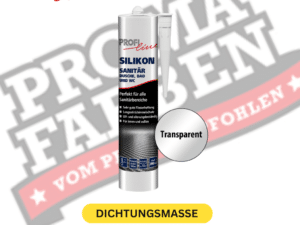 PROFILINE Silikon Sanitär 300 ml für professionelle Abdichtung