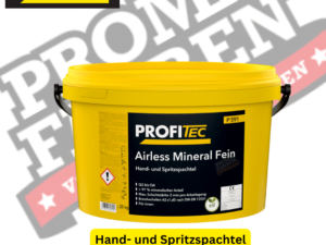 Dispersions-Spritzspachtel für den dünnschichtigen Auftrag auf ebenen Untergründen, wie Beton und Betonfertigteilen (bis 2 mm pro Auftrag). Zum Abglätten und für einen dekorativen Sprenkelauftrag auf Innenwand- und Deckenflächen. Gutes Deckvermögen, lange Offenzeit, nass filzbar, gut schleifbar, für Qualitätsstufen Q3 und Q4. Lösemittelfrei. Nähere Informationen sind im Technischen Merkblatt zu finden.