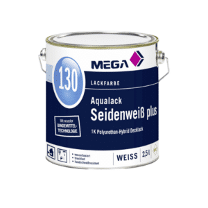 MEGA 130 Aqualack Seidenweiß Plus  2,5 Liter
