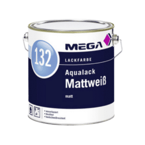 MEGA 132 Aqualack Mattweiß  2,5 Liter