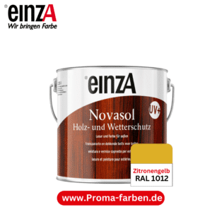einzA Novasol HW Lasur (RAL 1012 Zitronengelb) Lasierender Wetterschutz für außen
