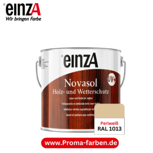 einzA Novasol HW Lasur (RAL 1014 Elfenbein) Lasierender Wetterschutz für außen