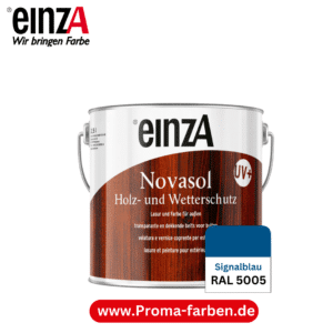 einzA Novasol HW Lasur (RAL 5005 Signalblau) Lasierender Wetterschutz für außen