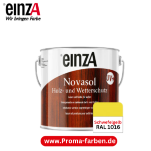 einzA Novasol HW Lasur (RAL 1016 Schwefelgelb) – Bild 3