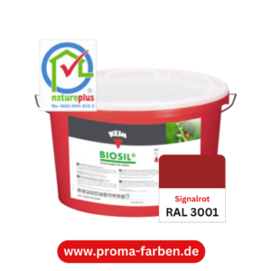 Keim Biosil Wandfarbe RAL 3001 Signalrot