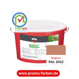 Keim Biosil Wandfarbe RAL 3012 Beigerot