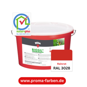 Keim Biosil Wandfarbe RAL 3028 Reinrot