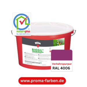 Keim Biosil Wandfarbe RAL 4006 Verkehrspurpur