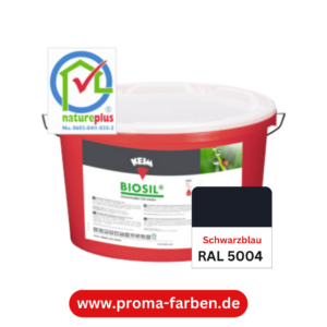 Keim Biosil Wandfarbe RAL 5004 Schwarzblau