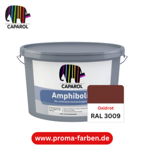Caparol Amphibolin Fassadenfarbe RAL 3009 Oxidrot – Bild 2