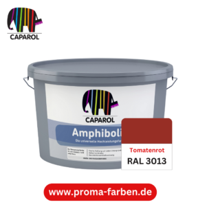 Caparol Amphibolin Fassadenfarbe RAL 3013 Tomatenrot – Bild 2