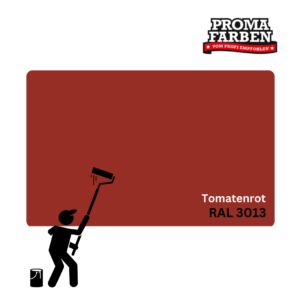 Caparol Amphibolin Fassadenfarbe RAL 3013 Tomatenrot – Bild 3