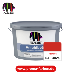 Caparol Amphibolin Fassadenfarbe RAL 3028 Reinrot – Bild 2