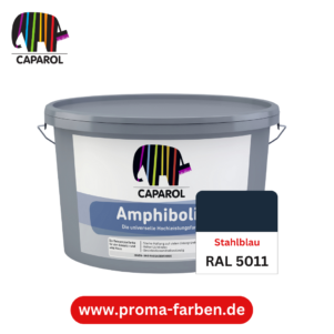 Caparol Amphibolin Fassadenfarbe RAL 5011 Stahlblau – Bild 2