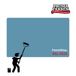 Caparol Amphibolin Fassadenfarbe RAL 5024 Pastellblau – Bild 3
