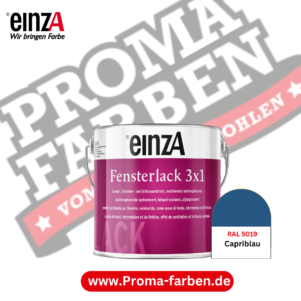 einza Fensterlack 3x1 RAL 5019 Capriblau – Bild 7