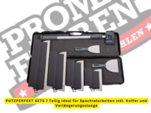 Um das Friess Techno Putzperfekt-Set, 7 tlg. Flächenspachtel-Set mit ergonomischem ALU-Griff und rostfreien Blättern zu reinigen, folge diesen Schritten: