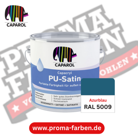 Capacryl PU-Satin Lackfarbe RAL 5009 Azurblau online bestellen bei ProMa Farben