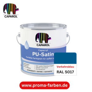 Capacryl PU-Satin Lackfarbe RAL 5017 Verkehrsblau – Bild 2