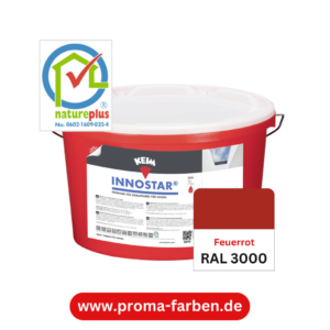 Keim Innostar Silikatfarbe RAL 3000 Feuerrot