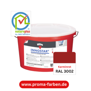 Keim Innostar Silikatfarbe RAL 3004 Purpurrot – Bild 2