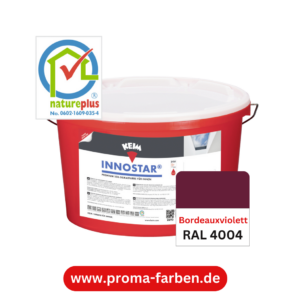 Keim Innostar Silikatfarbe RAL 4004 Bordeauxviolett
