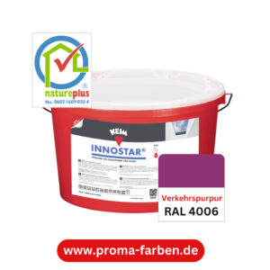 Keim Innostar Silikatfarbe RAL 4006 Verkehrspurpur