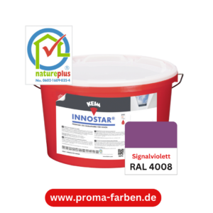 Keim Innostar Silikatfarbe RAL 4008 Signalviolett