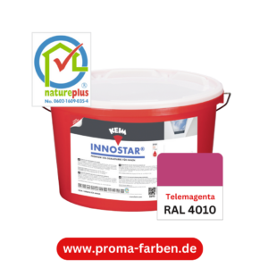 Keim Innostar Silikatfarbe RAL 4010 Telemagenta