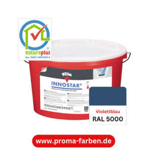Keim Innostar Silikatfarbe RAL 5000 Violettblau – Bild 2