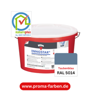 Keim Innostar Silikatfarbe RAL 5014 Taubenblau