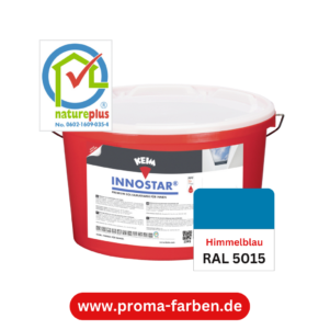 Keim Innostar Silikatfarbe RAL 5015 Himmelblau – Bild 2